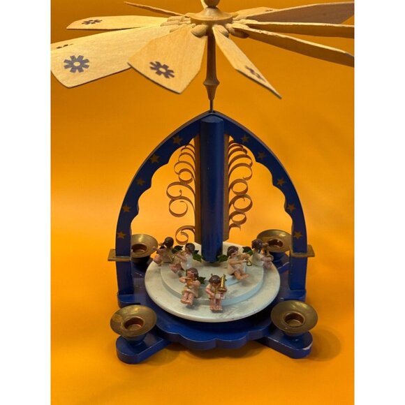 Vintage Richard Glasser Angel Musician Orchestra 1605 Pyramid 2 missing angels - Picture 14 of 14